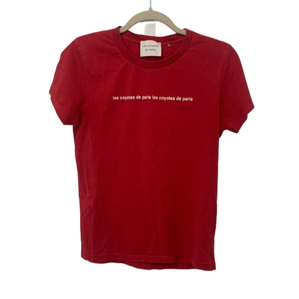 Les Coyotes de Paris Melia Red Short Sleeve Tee Shirt